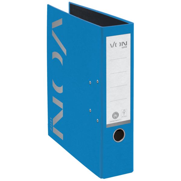 Produktbild: VON Ordner Vollpapierbezug breit blau
