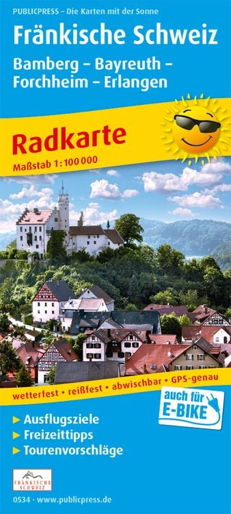 Bild vom Artikel Fränkische Schweiz, Bamberg - Bayreuth, Forchheim - Erlangen 1:100 000 vom Autor 