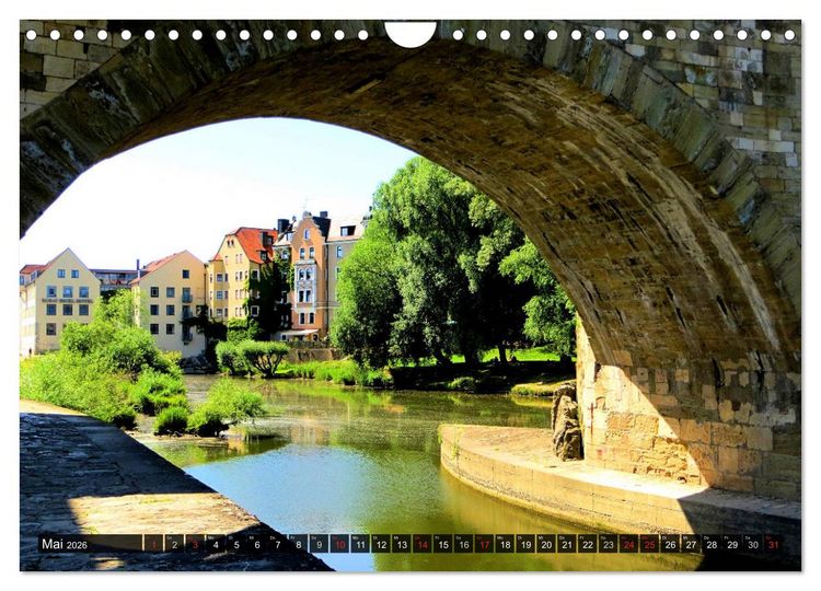 Produktbild: REGENSBURG - Impressionen (Wandkalender 2026 DIN A4 quer), CALVENDO Monatskalender