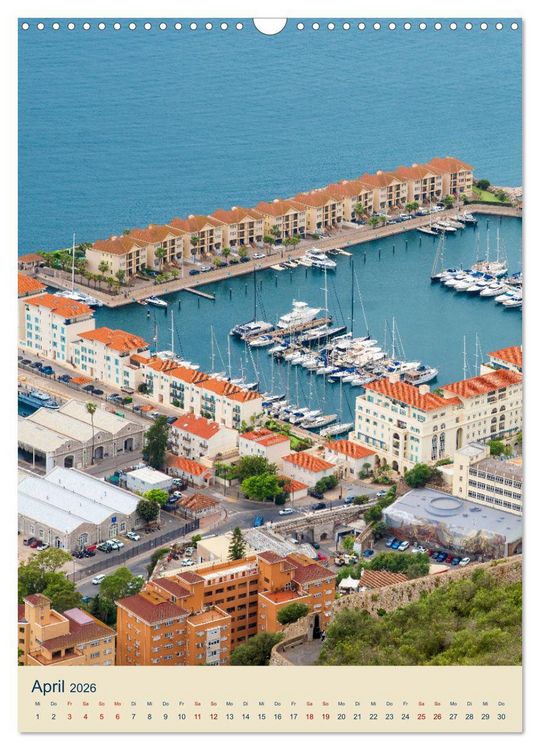 Produktbild: Gibraltar - Die Heimat der Berberaffen auf dem Rock (Wandkalender 2026 DIN A3 hoch), CALVENDO Monatskalender
