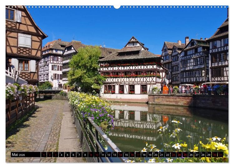 Produktbild: Stra&szlig;burg - Im Herzen Europas (Wandkalender 2026 DIN A2 quer), CALVENDO Monatskalender