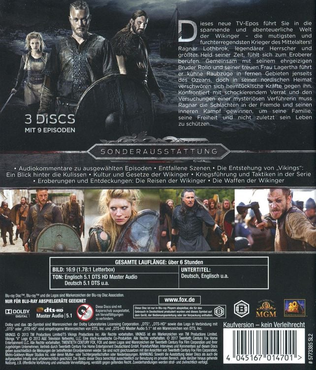 Produktbild: Vikings - Season 1 [3 BRs]