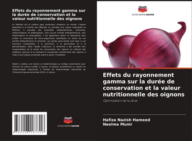 Produktbild: Effets du rayonnement gamma sur la dur&eacute;e de conservation et la valeur nutritionnelle des oignons