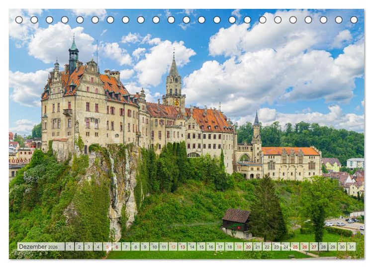 Produktbild: Sigmaringen Impressionen (Tischkalender 2026 DIN A5 quer), CALVENDO Monatskalender
