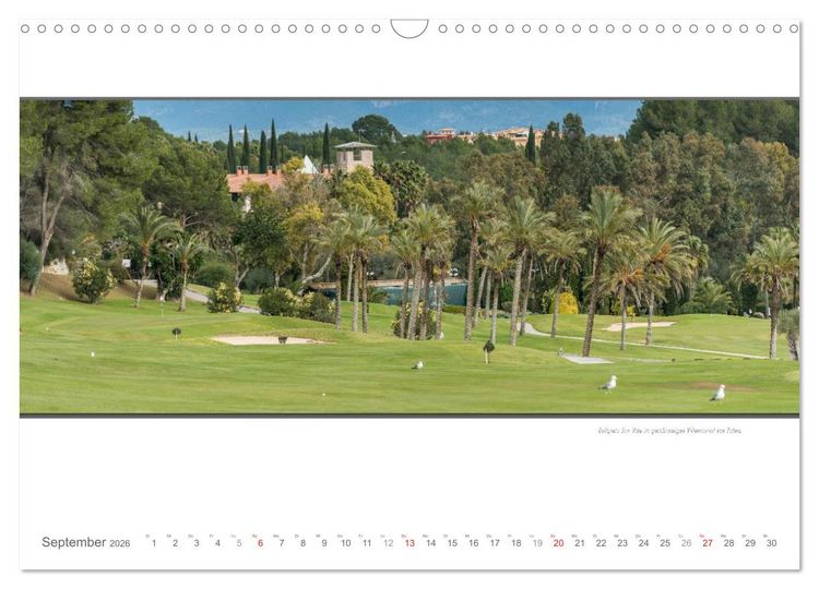 Produktbild: Emotionale Momente: Die sch&ouml;nsten Golfpl&auml;tze auf Mallorca. (Wandkalender 2026 DIN A3 quer), CALVENDO Monatskalender