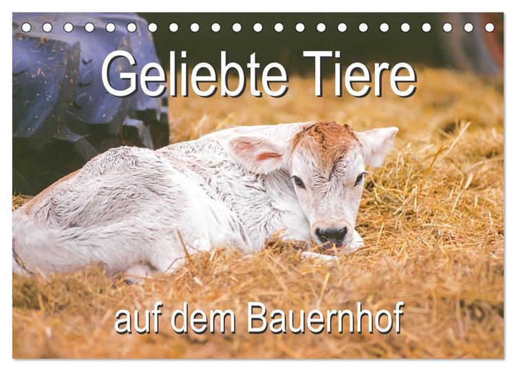 Produktbild: Geliebte Tiere auf dem Bauernhof (Tischkalender 2026 DIN A5 quer), CALVENDO Monatskalender