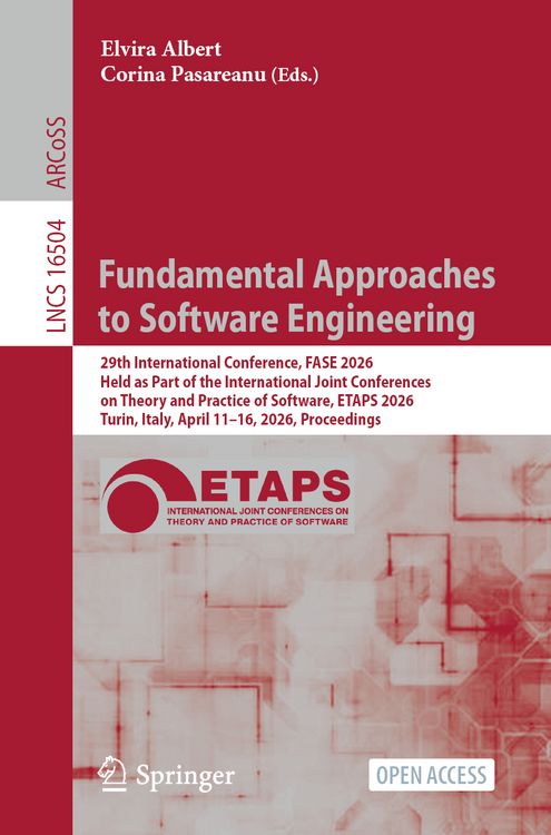 Produktbild: Fundamental Approaches to Software Engineering