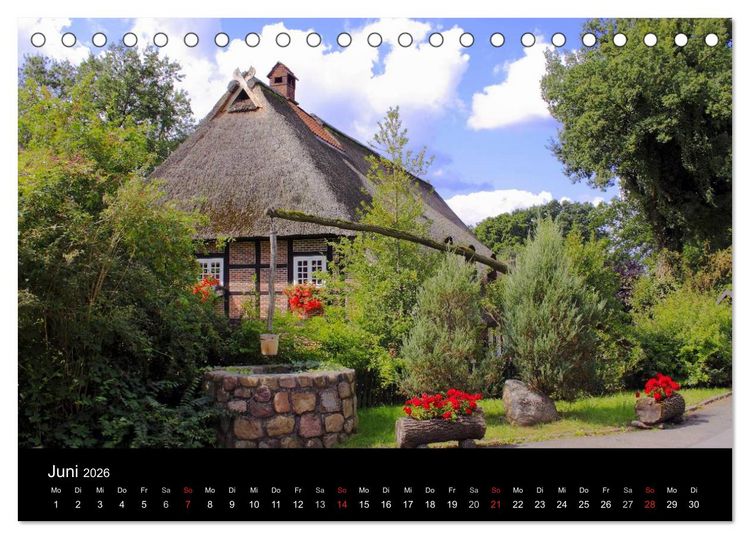 Produktbild: L&uuml;neburg und die L&uuml;neburger Heide (Tischkalender 2026 DIN A5 quer), CALVENDO Monatskalender
