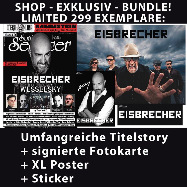 Produktbild: Eisbrecher - Bundle - LIMITED: Signierte Fotokarte + XL Post