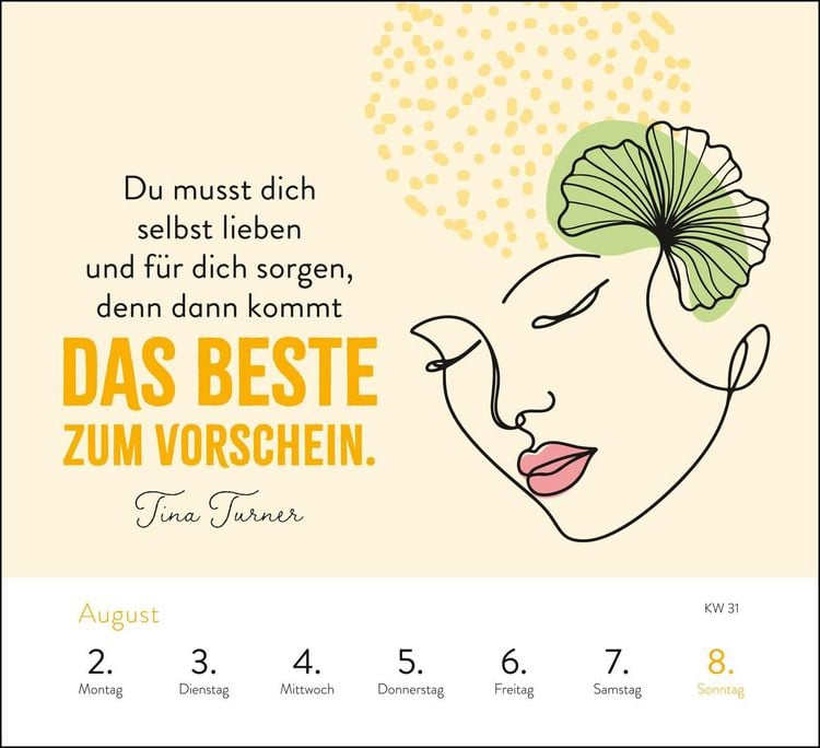 Produktbild: Wochenkalender 2027: Sei stark. Sei anders. Sei DU.
