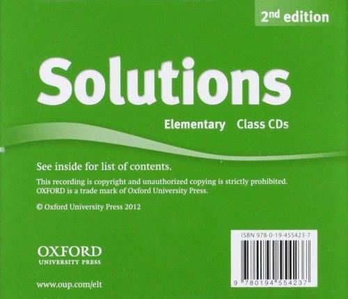 Produktbild: Solutions: Elementary: Class Audio CDs/3 CDs