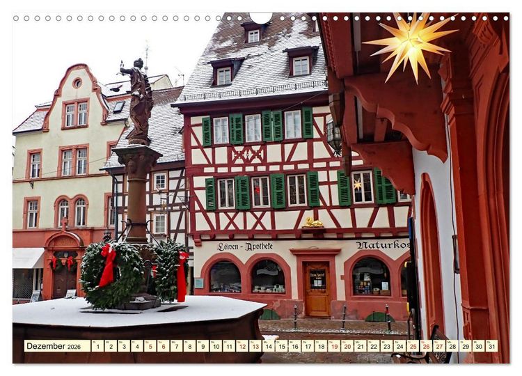 Produktbild: Weinheim im Laufe der Jahreszeiten (Wandkalender 2026 DIN A3 quer), CALVENDO Monatskalender