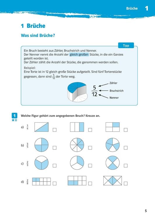 Produktbild: 10-Minuten-Training Rechnen mit Br&uuml;chen. Mathematik 5./6. Klasse