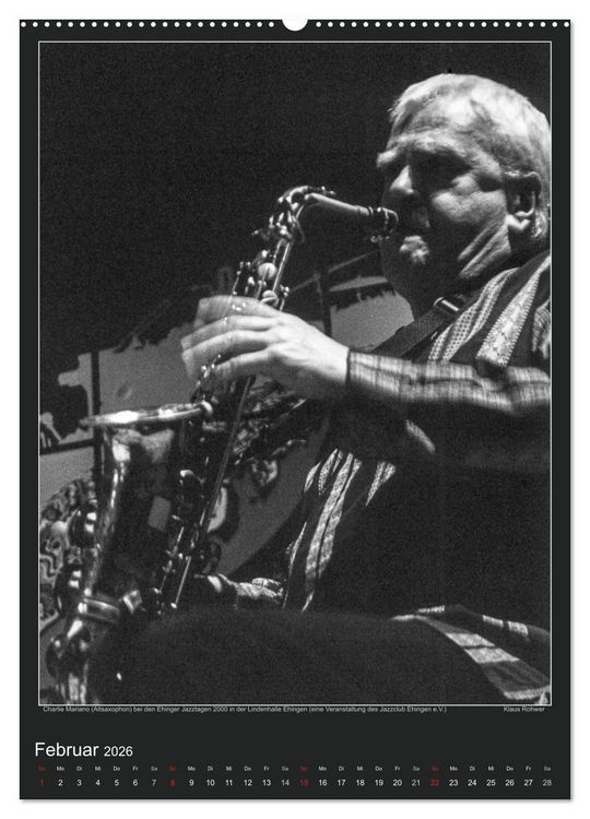 Produktbild: Jazz Moments (Wandkalender 2026 DIN A2 hoch), CALVENDO Monatskalender