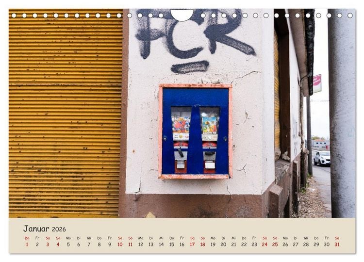 Produktbild: Kaugummiautomaten (Wandkalender 2026 DIN A4 quer), CALVENDO Monatskalender