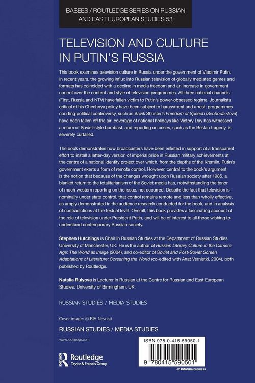 Produktbild: Television and Culture in Putin's Russia