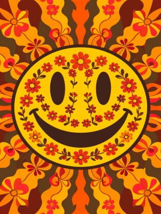 Produktbild: CALVENDO Puzzle Retro Smiley Face - Groovy Happy Vibes | 1000 Teile Lege-Gr&ouml;&szlig;e 64x48cm Foto-Puzzle f&uuml;r gl&uuml;ckliche Stunden