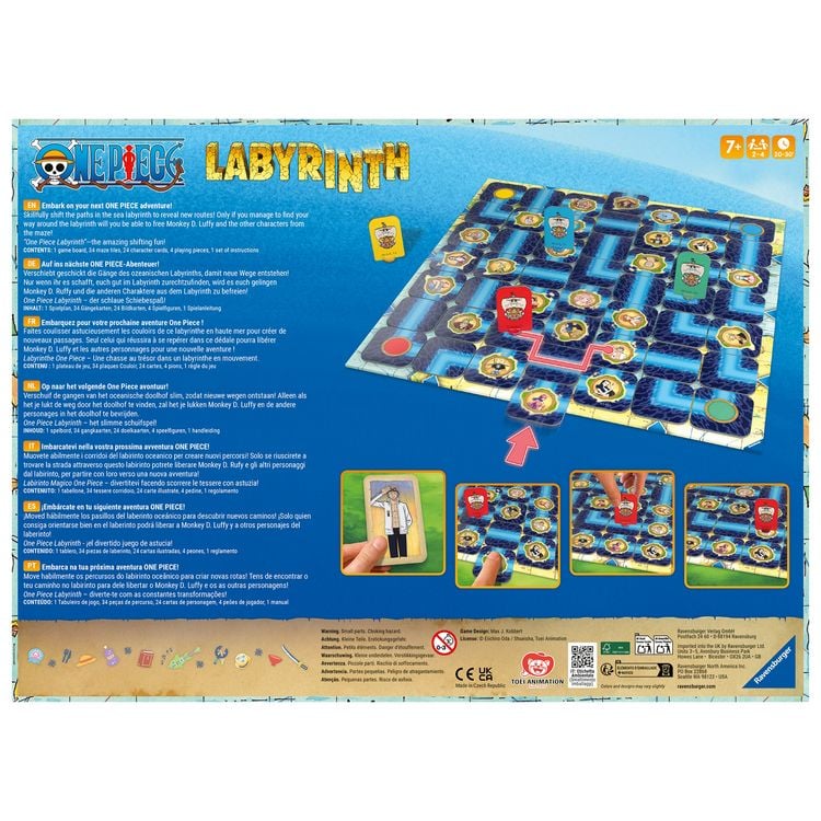 Produktbild: One Piece Labyrinth - Gesellschaftsspiel & Brettspiel ab 7 Jahre