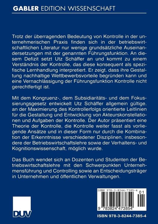 Produktbild: Kontrolle als Lernprozess