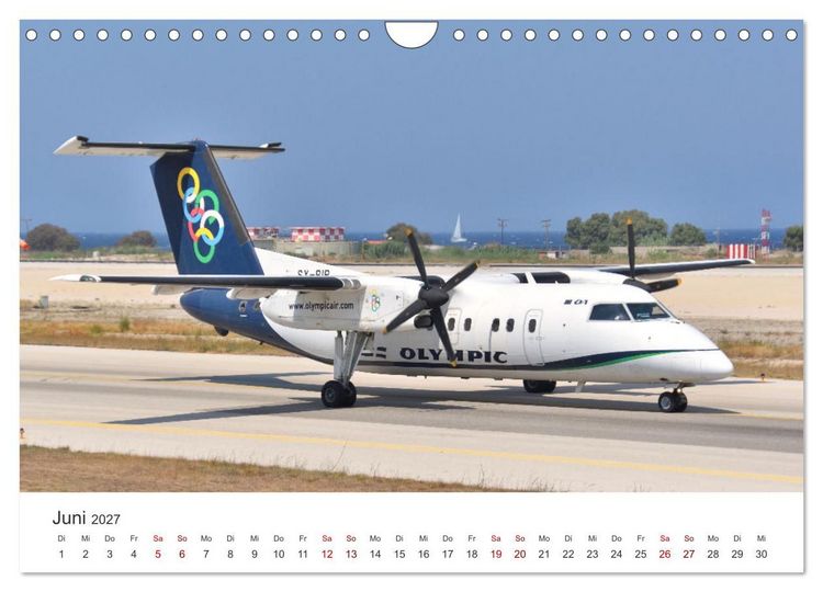 Produktbild: Flugzeugimpressionen auf dem Flughafen (Wandkalender 2027 DIN A4 quer), CALVENDO Monatskalender