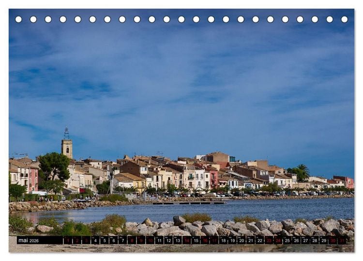 Produktbild: R&ecirc;veries en M&eacute;diterran&eacute;e (Calendrier de bureau 2026 DIN A5 vertical), CALVENDO calendrier mensuel