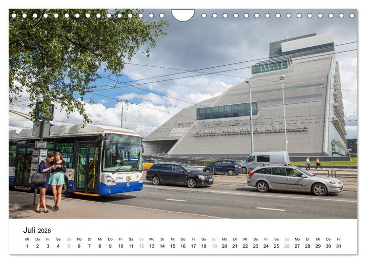 Produktbild: Riga - Metropole des Baltikums (Wandkalender 2026 DIN A4 quer), CALVENDO Monatskalender