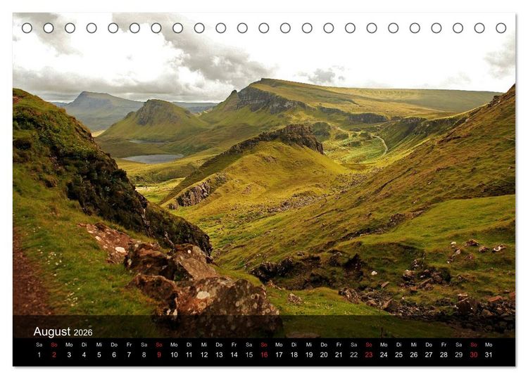 Produktbild: Schottland - magischen Orten auf der Spur (Tischkalender 2026 DIN A5 quer), CALVENDO Monatskalender