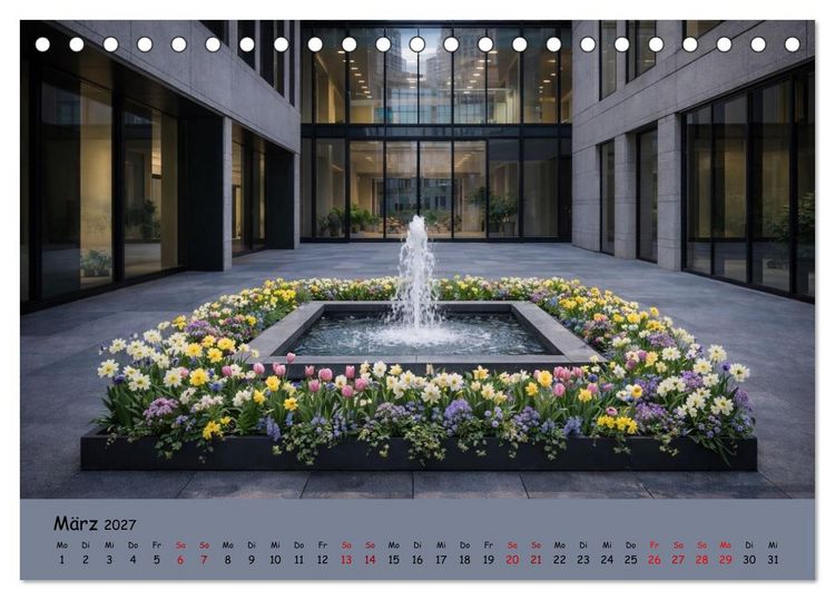 Produktbild: Urbane Oasen - Wo die Stadt aufblüht (Tischkalender 2027 DIN A5 quer), CALVENDO Monatskalender