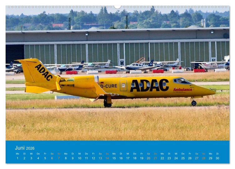 Produktbild: Flugzeugmomente in Stuttgart (Wandkalender 2026 DIN A2 quer), CALVENDO Monatskalender