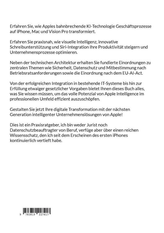 Produktbild: Einsatz von Apple Intelligence im Unternehmen