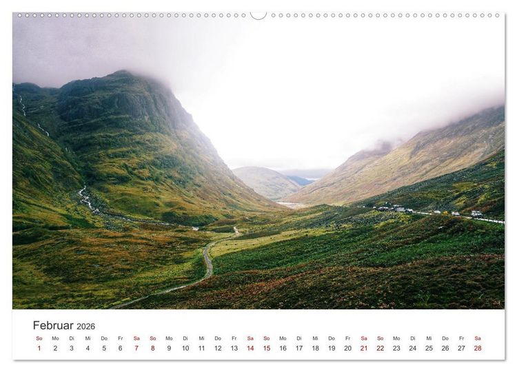 Produktbild: Schottland - Eine eindrucksvolle Reise in ein wundersch&ouml;nes Land. (hochwertiger Premium Wandkalender 2026 DIN A2 quer), Kunstdruck in Hochglanz