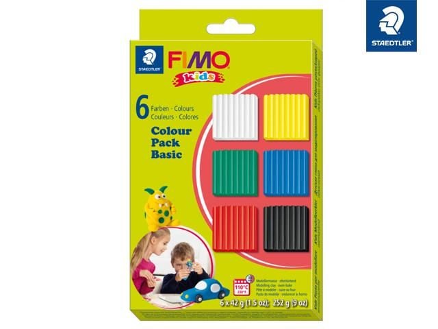 Produktbild: STAEDTLER FIMO kids Colour Pack - basic 6x42g