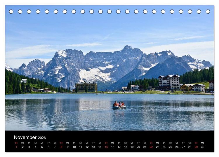 Produktbild: Seen im Gebirge (Tischkalender 2026 DIN A5 quer), CALVENDO Monatskalender