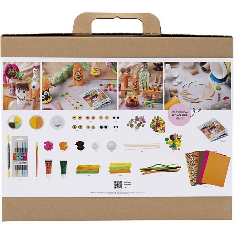 Produktbild: Creativ Company DIY Sets Basisversion Maxi Kreativ Mix Lustige Monster, Sortierte Farben, Kreativ Box