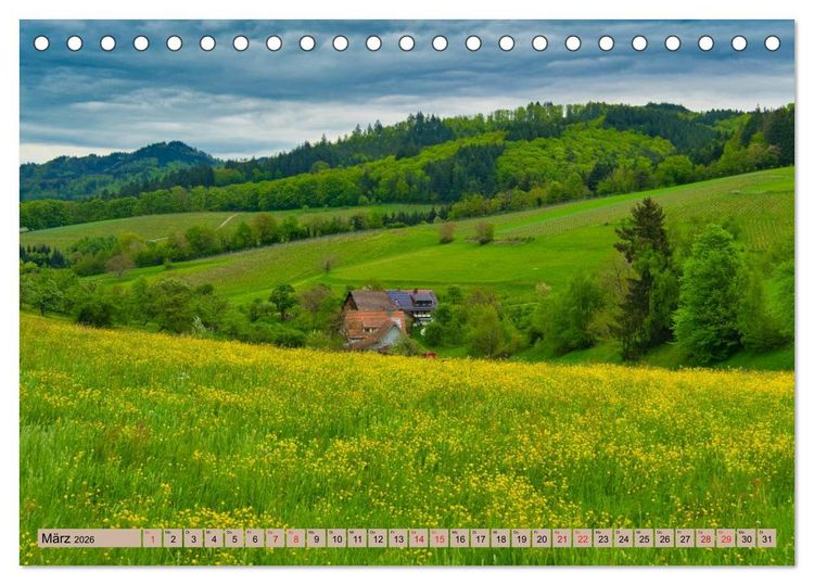 Produktbild: Freiburg Regio (Tischkalender 2026 DIN A5 quer), CALVENDO Monatskalender