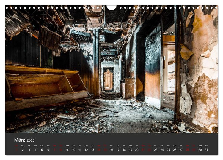 Produktbild: Verlassene Orte - Ein Lost Places Kalender (Wandkalender 2026 DIN A3 quer), CALVENDO Monatskalender