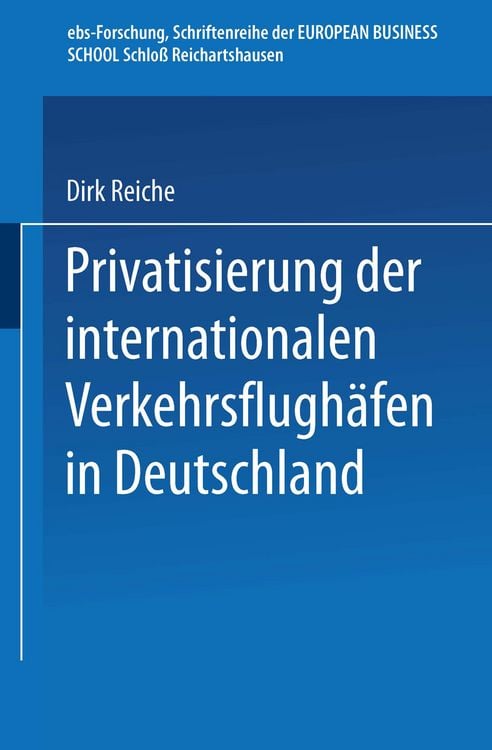 Produktbild: Privatisierung der internationalen Verkehrsflugh&auml;fen in Deutschland