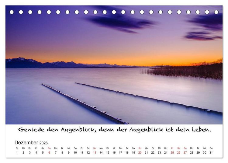 Produktbild: Meditation Wasser (Tischkalender 2026 DIN A5 quer), CALVENDO Monatskalender