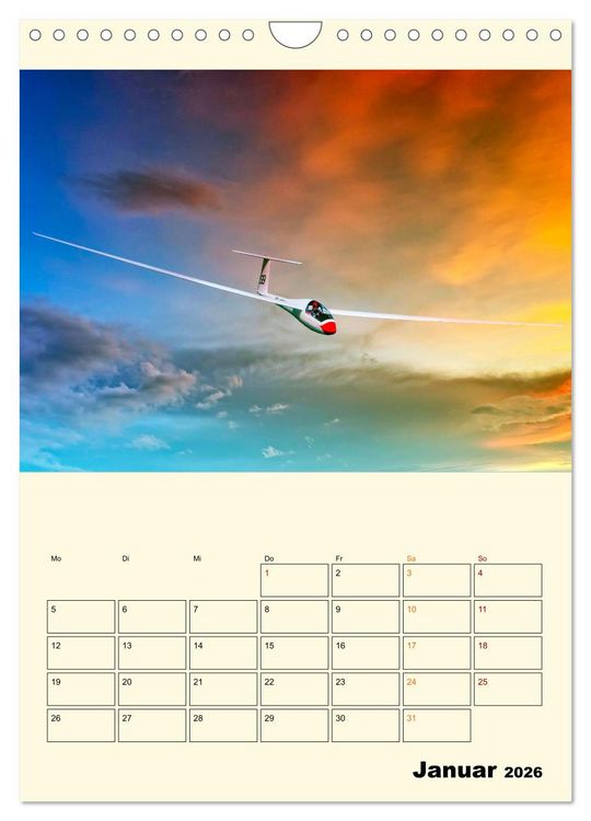 Produktbild: Segelfliegen - dem Himmel ganz nah (Wandkalender 2026 DIN A4 hoch), CALVENDO Monatskalender
