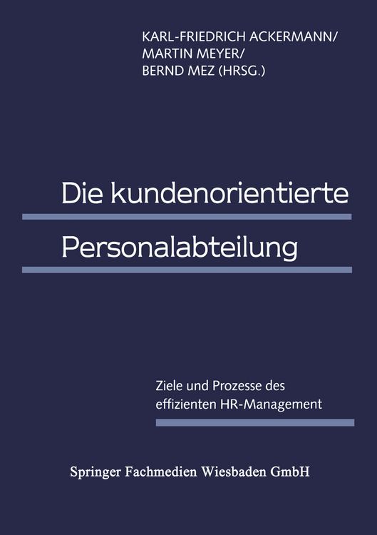 Produktbild: Die kundenorientierte Personalabteilung