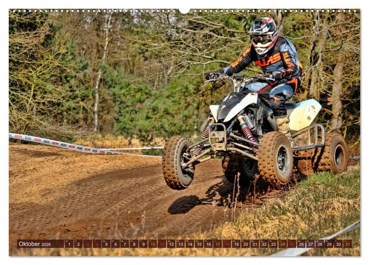 Produktbild: Quad - so cool (hochwertiger Premium Wandkalender 2026 DIN A2 quer), Kunstdruck in Hochglanz