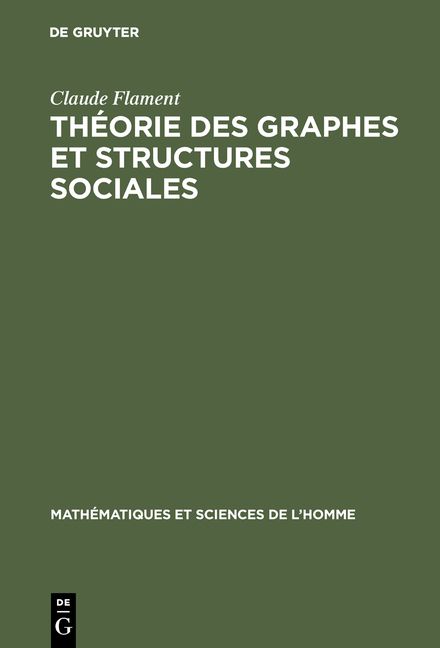 Produktbild: Th&eacute;orie des graphes et structures sociales