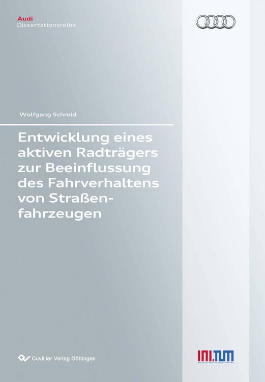 Produktbild: Entwicklung eines aktiven Radtr&auml;gers zur Beeinflussung des Fahrverhaltens von Stra&szlig;enfahrzeugen