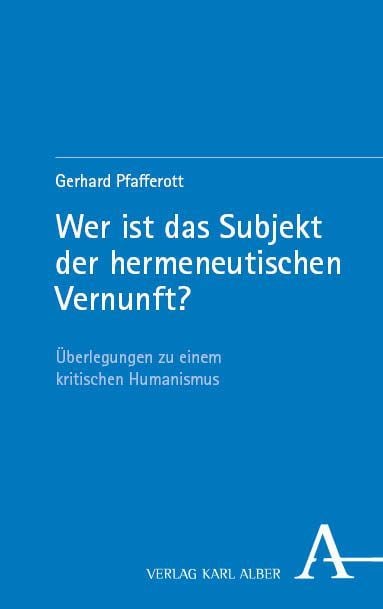 Produktbild: Wer ist das Subjekt der hermeneutischen Vernunft?