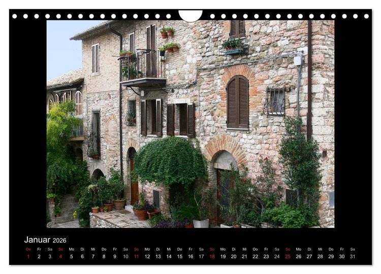 Produktbild: Auf den Spuren des Hl. Franziskus (Wandkalender 2026 DIN A4 quer), CALVENDO Monatskalender