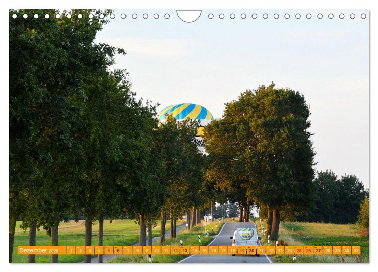 Produktbild: Hei&szlig;luftballone - Bunte Riesen im Norden (Wandkalender 2026 DIN A4 quer), CALVENDO Monatskalender