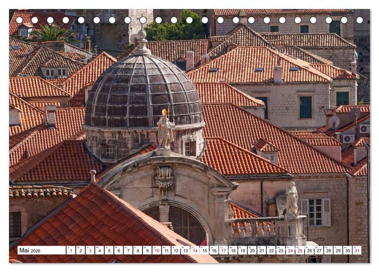 Produktbild: Adriaperle Dubrovnik (Tischkalender 2026 DIN A5 quer), CALVENDO Monatskalender