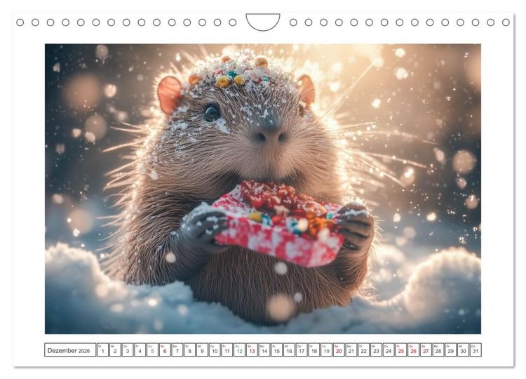 Produktbild: Capybara Zeit (Wandkalender 2026 DIN A4 quer), CALVENDO Monatskalender