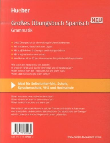 Produktbild: Gro&szlig;es &Uuml;bungsbuch Spanisch Neu