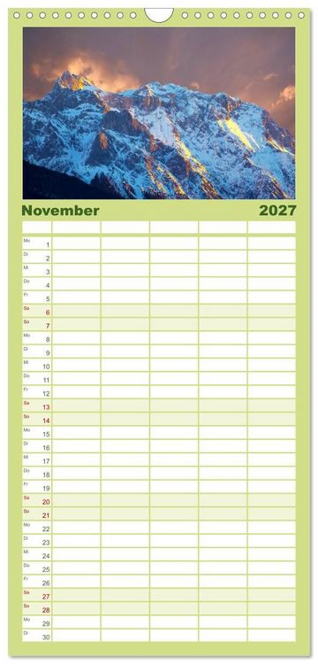 Produktbild: Familienplaner 2027 - MITTENWALD Eine Perle im Oberen Isartal mit 5 Spalten (Wandkalender, 21 x 45 cm) CALVENDO